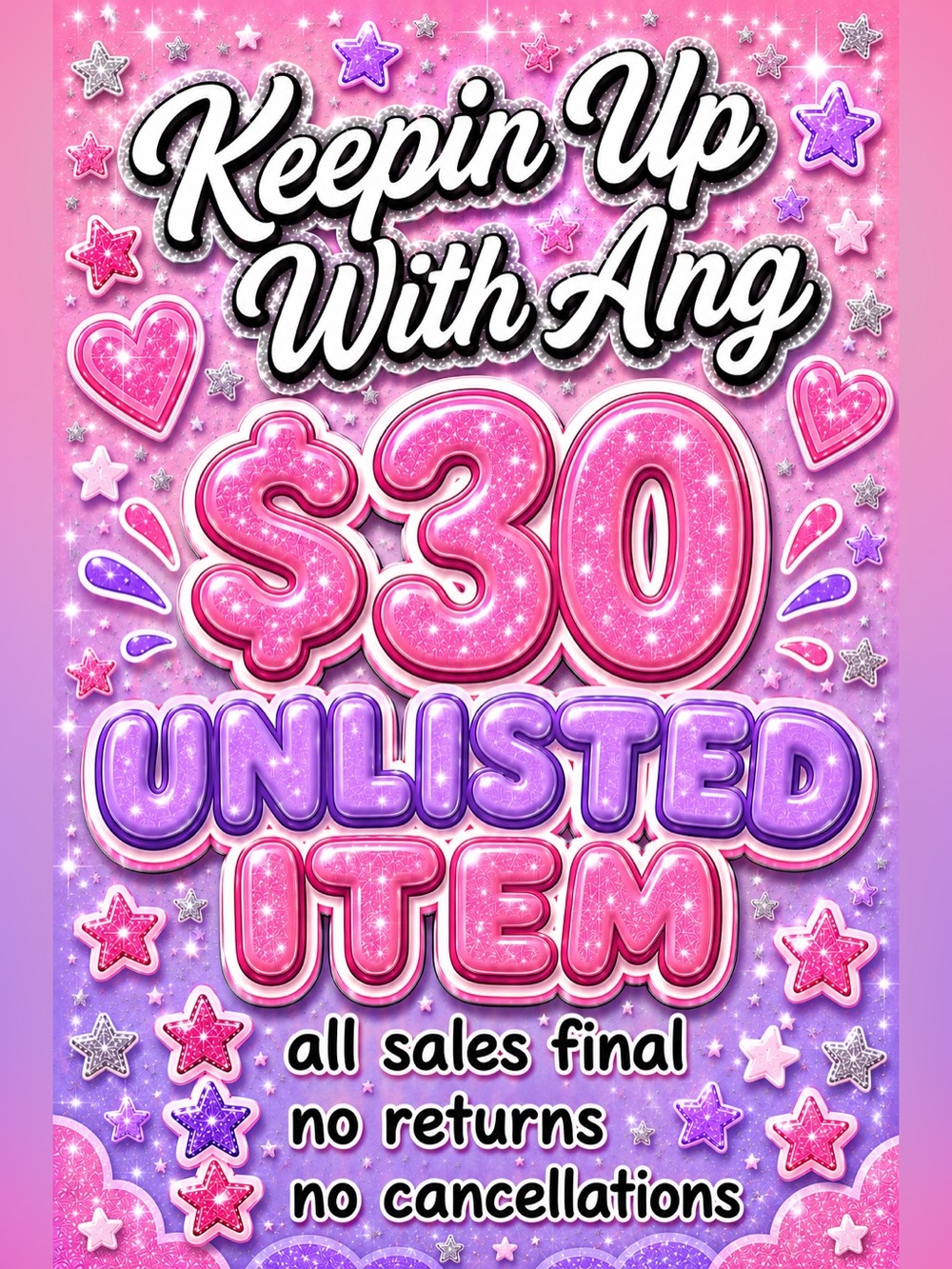 $30 & Up Unlisted Item (7)